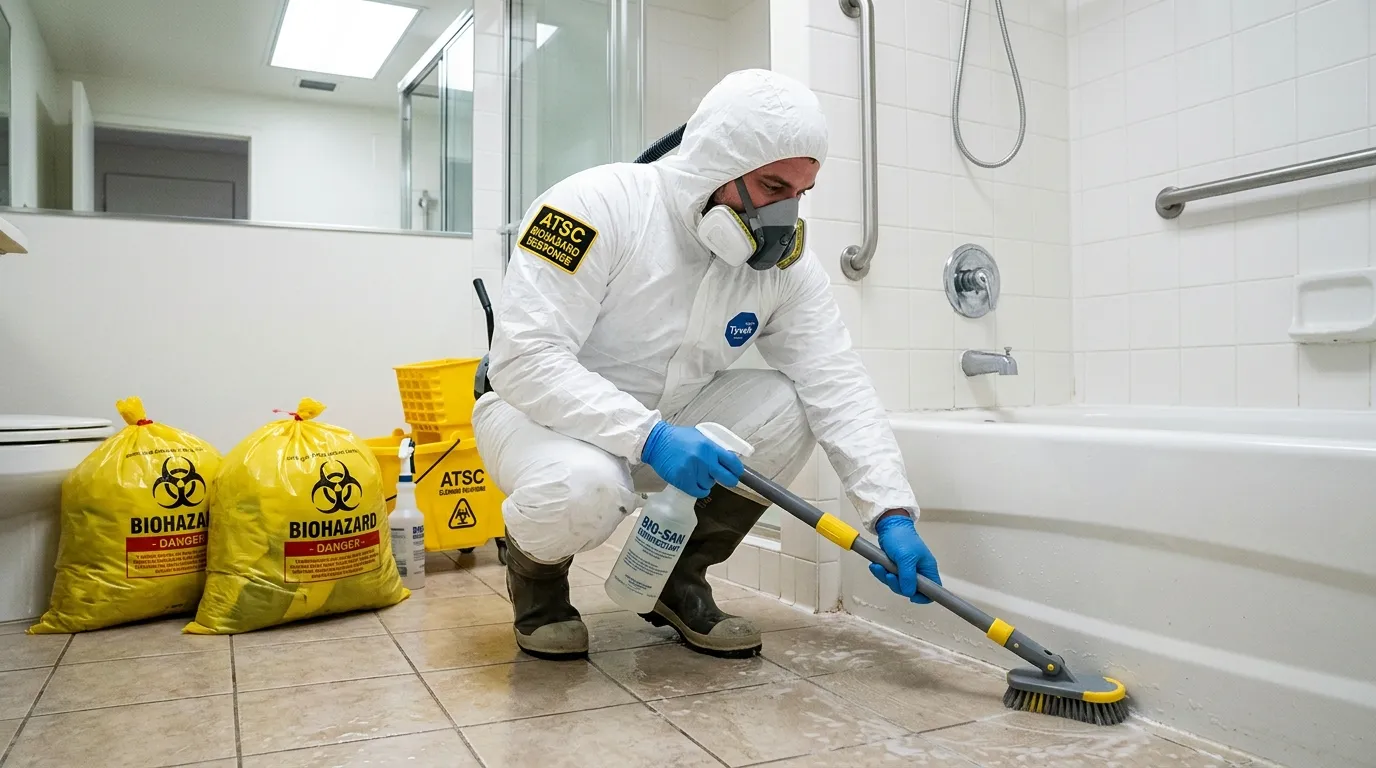 Decontamination equipment deployed for Blood Cleanup in Hilton